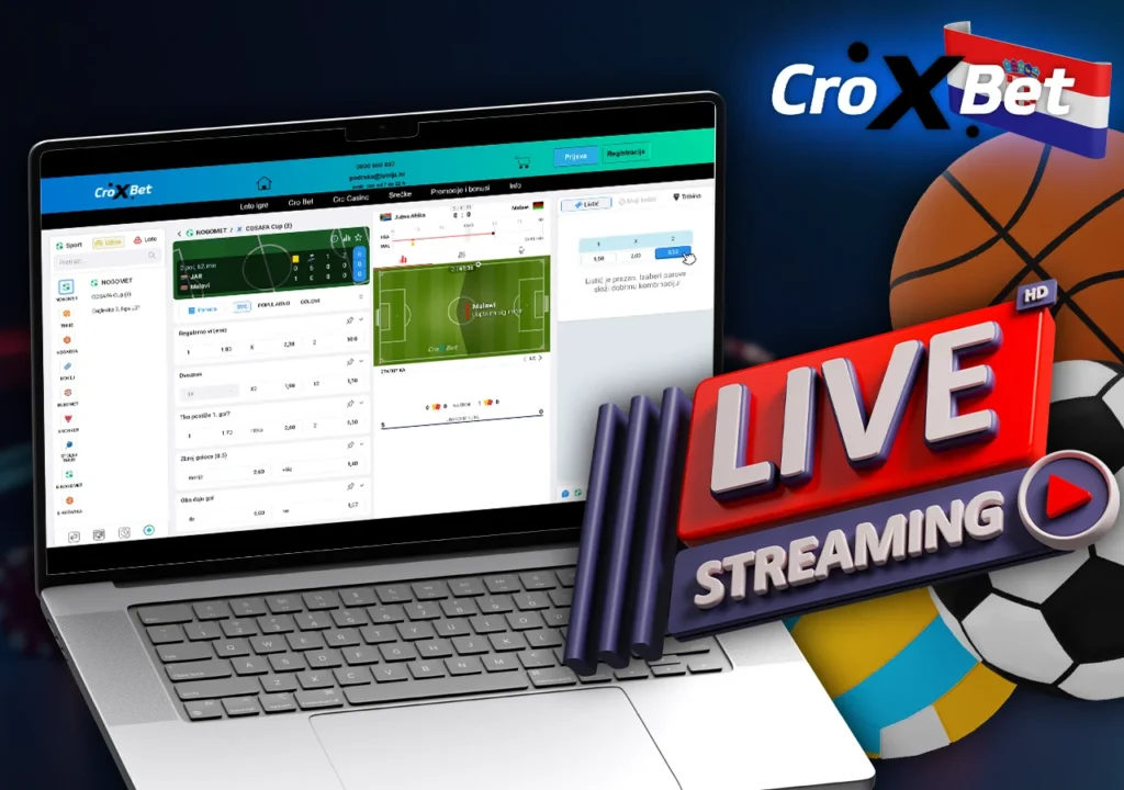 Cro bet nudi klađenje uživo tijekom trajanja utakmica